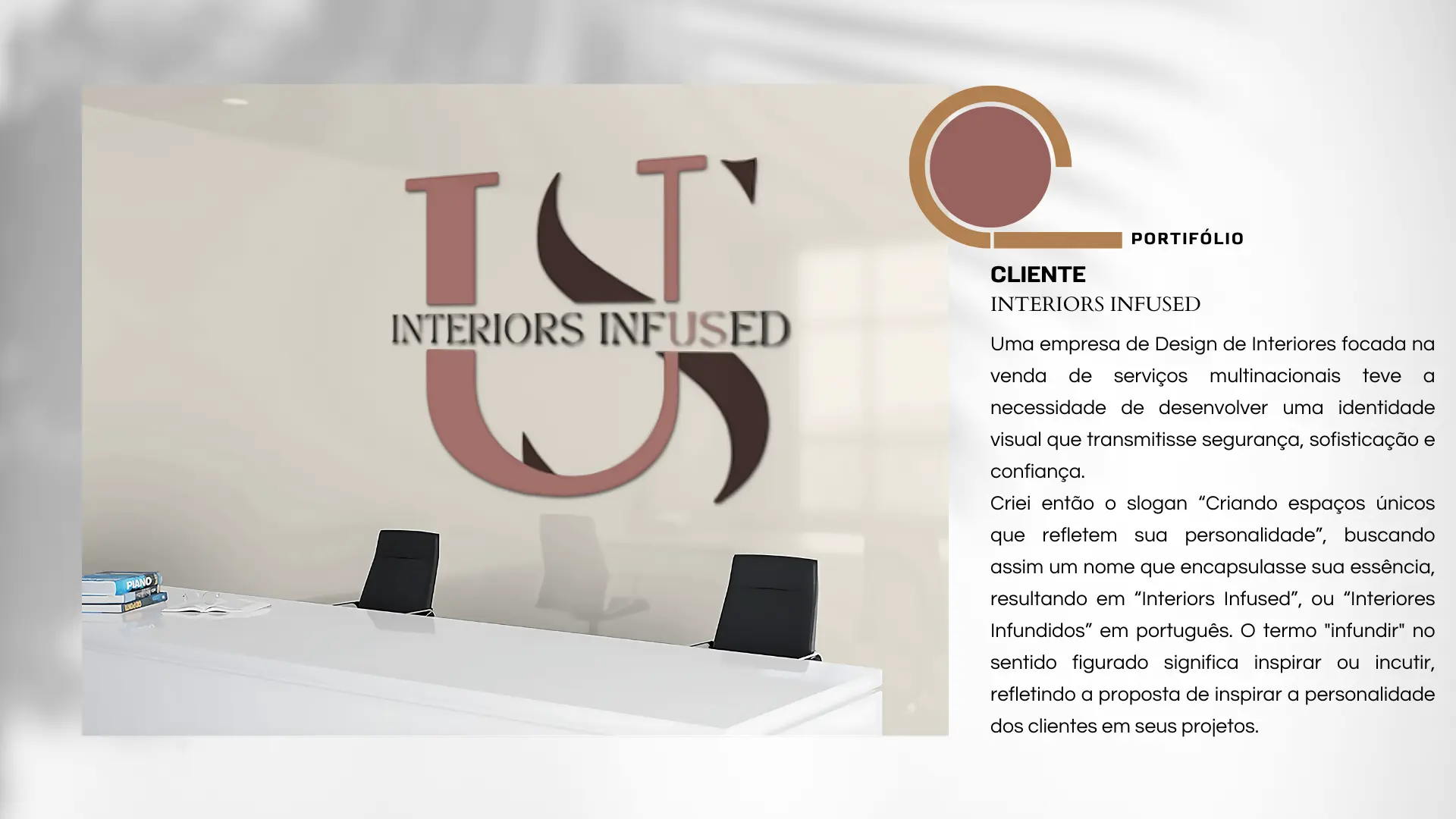 Projeto de identidade visual para Interiors Infused